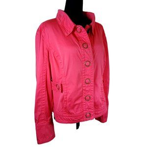 TRIA Vintage Pink Women's Size M Snap Button Jacket